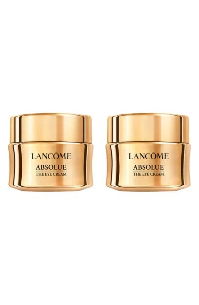 Lancôme Absolue The Eye Cream 2-piece Gift Set $360 Value In Transparent