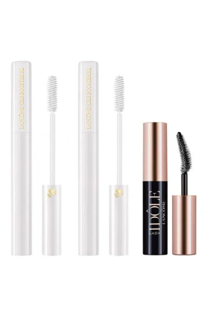 Lancôme Cils Booster Mascara Primer & Lash Idôle 3-piece Gift Set $68 Value In Transparent