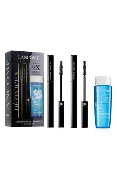 Lancôme Définicils Mascara & Bi-facil Eye Makeup Remover 3-piece Gift Set $82 Value In Transparent