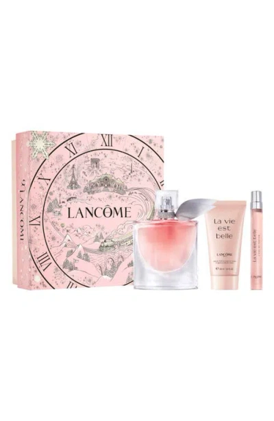 Lancôme La Vie Est Belle Eau De Parfum Refillable Spray Set $182 Value In Transparent
