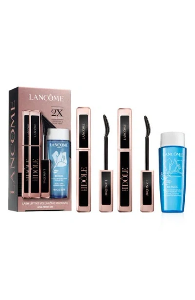 Lancôme Lash Idole Mascara & Bi-facial Eye Makeup Remover 3-piece Gift Set $74 Value In Transparent