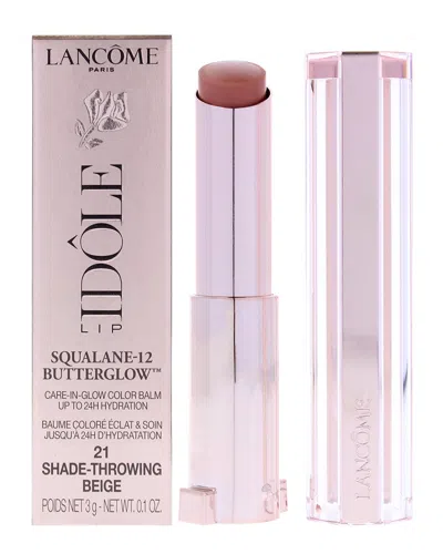 Lancôme Women's 0.1oz 21 Shade Throwing Beige Lip Idole Squalane-12 Butterglow