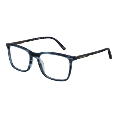 Land Rover Blue Men Glasses Frame In Black