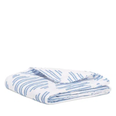 Lands Downunder Bluffs Coverlet, Queen In Blue