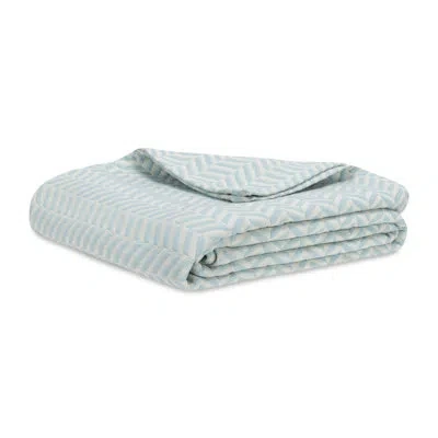 Lands Downunder Chevron Blanket In Light Blue