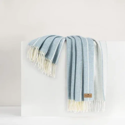 Lands Downunder Fiji Stripe Throw In Blue