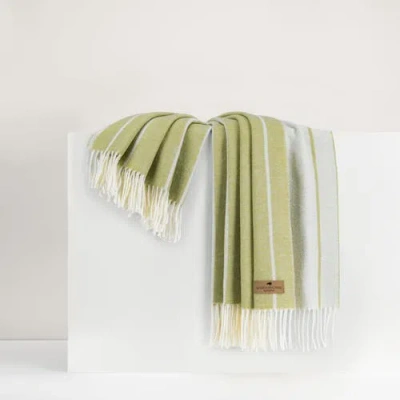 Lands Downunder Fiji Stripe Throw In Green