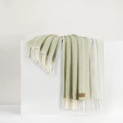 Lands Downunder Fiji Stripe Throw In Green