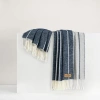 Lands Downunder Fiji Stripe Throw In Blue