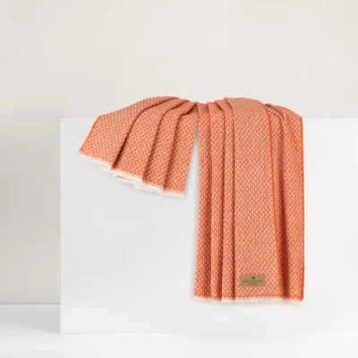 Lands Downunder Hudson Valley Throw In Orange