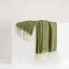 Lands Downunder Italian Herringbone Throw In Green