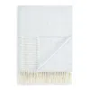 Lands Downunder Landsdown Under Herringbone Cotton Blend Throw In Hydrangea