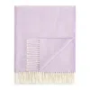 Lands Downunder Landsdown Under Herringbone Cotton Blend Throw In Lilac