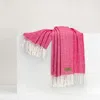 Lands Downunder Italian Herringbone Throw In Pink