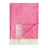 Lands Downunder Landsdown Under Herringbone Cotton Blend Throw In Wild Orchid