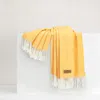 Lands Downunder Italian Herringbone Throw In Yellow