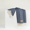 Lands Downunder Juno Cashmere Throw In Blue