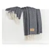 Lands Downunder Juno Lambswool Cashmere Throw In Black