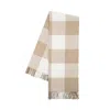 Lands Downunder Landsdown Under Buffalo Check Cotton Blend Throw In Dune