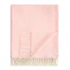 Lands Downunder Landsdown Under Herringbone Cotton Blend Throw In Pink