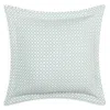 Lands Downunder Leaf Cotton Euro Sham In Duck Egg