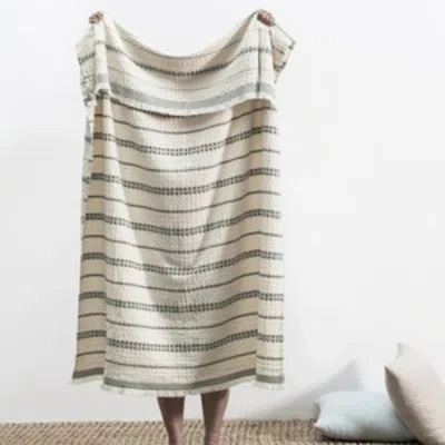 Lands Downunder Lisbon Throw Blanket In Olive