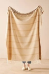 Lands Downunder Montauk Stripe Herringbone Throw In Neutral