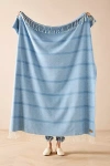 Lands Downunder Montauk Stripe Herringbone Throw