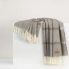Lands Downunder Montauk Stripe Herringbone Throw In Brown