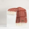 Lands Downunder Montauk Stripe Herringbone Throw In Orange