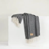 Lands Downunder Pinstripe Cashmere Throw In Gray