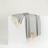 Lands Downunder Pinstripe Cashmere Throw In Gray