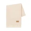 Lands Downunder Pinstrive Lambswool & Cashmere Throw In Ivory