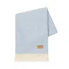 Lands Downunder Pinstrive Lambswool & Cashmere Throw In Sky