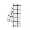 Lands Downunder Plaid Cotton Blend Throw In Navy/caramel