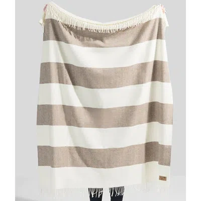 Lands Downunder Rugby Stripe Throw In Barnwood