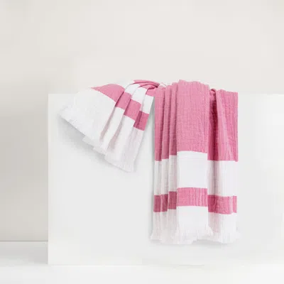 Lands Downunder San Marino Throw In Pink