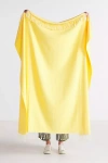 Lands Downunder Solid Herringbone Throw Blanket In Yellow