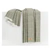 Lands Downunder Sutton Plaid Throw In Green
