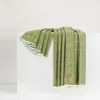 Lands Downunder Sutton Plaid Throw In Green