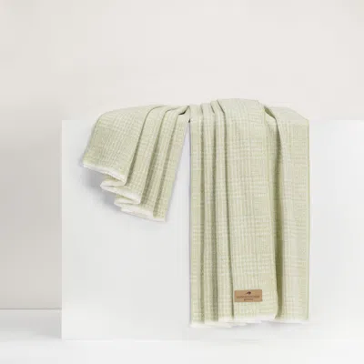 Lands Downunder Sutton Plaid Throw In Green