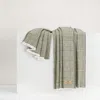 Lands Downunder Sutton Plaid Throw In Green