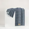 Lands Downunder Sutton Plaid Throw In Blue