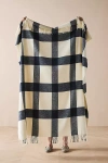 Lands Downunder Wellington Plaid Throw Blanket In White