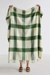 Lands Downunder Wellington Plaid Throw Blanket In Green