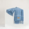 Lands Downunder Window Cashmere Throw In Blue