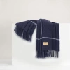 Lands Downunder Window Cashmere Throw In Blue
