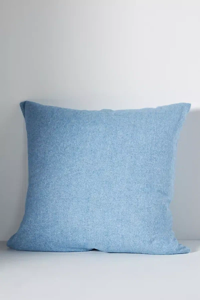 Lands Downunder Zip Solid Herringbone Pillow Cover In Blue