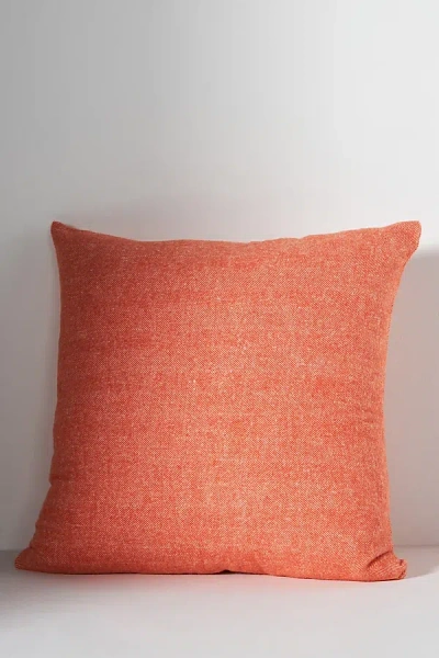 Lands Downunder Zip Solid Herringbone Pillow Cover In Orange