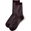 Lands' End 1-pack Novelty Crew Socks In Brown
